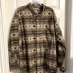 Columbia Sportswear long sleeve deer print shirt